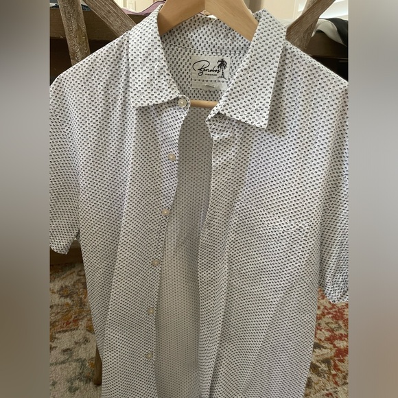BONOBOS Slim Fit Short Sleeve Button-Up Shirt Size Large - Picture 6 of 6